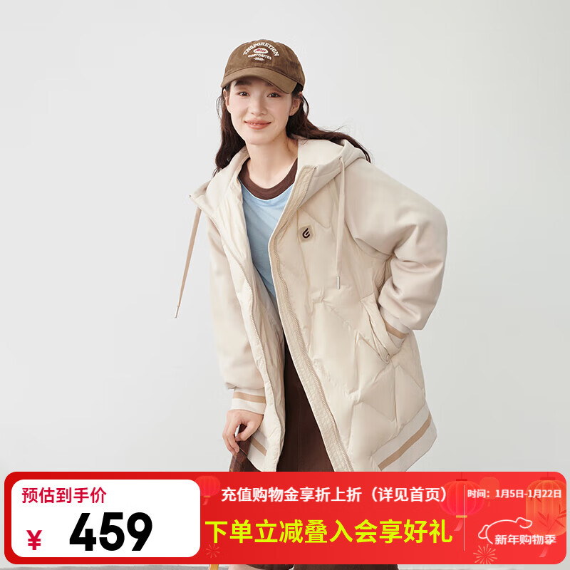 ��������ERAL���¿�ƴ��ʽ���޷�Ů��ñ�ﶬ��ʱ�з���Ѽ���������� �׻�ɫ S 155/80A 303Ԫ