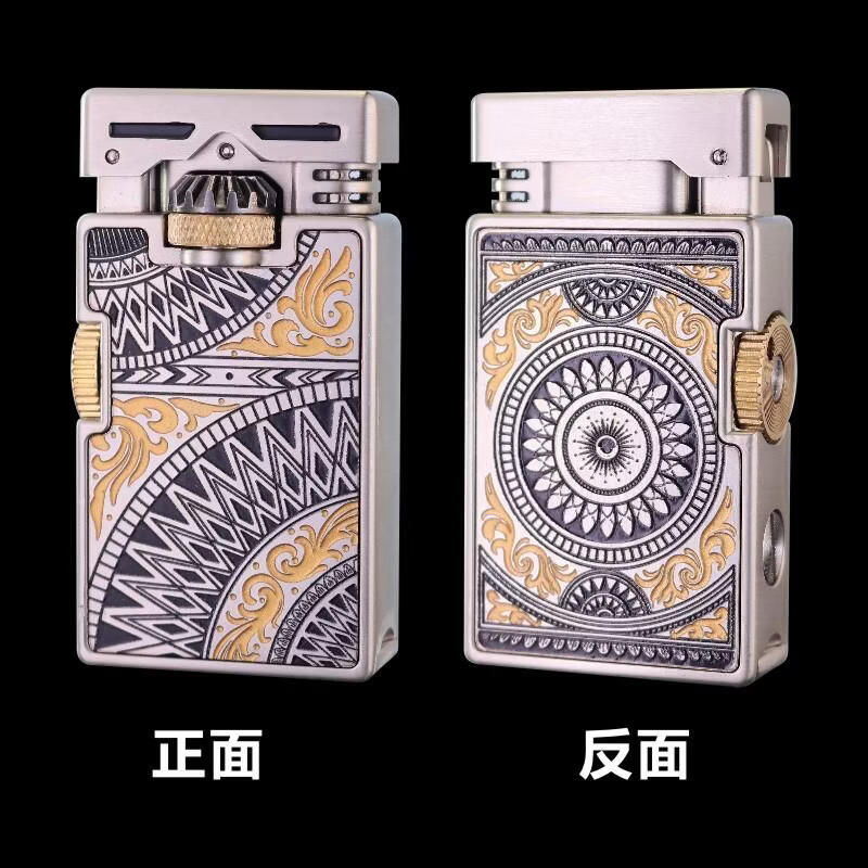 首领(CHIEF)煤油打火机彼岸花曼陀罗复古防风火机双齿轮联动机械感情人节礼物 彼岸花曼陀罗(油+火石+礼盒+礼袋) 1个