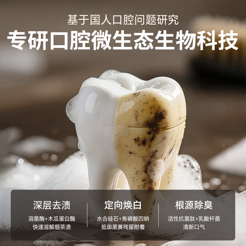 香港大药房美白牙膏去黄去渍美白除臭清新口气亮白抗牙菌斑烟渍结石清新护龈 1盒装【买2送1】美白去渍