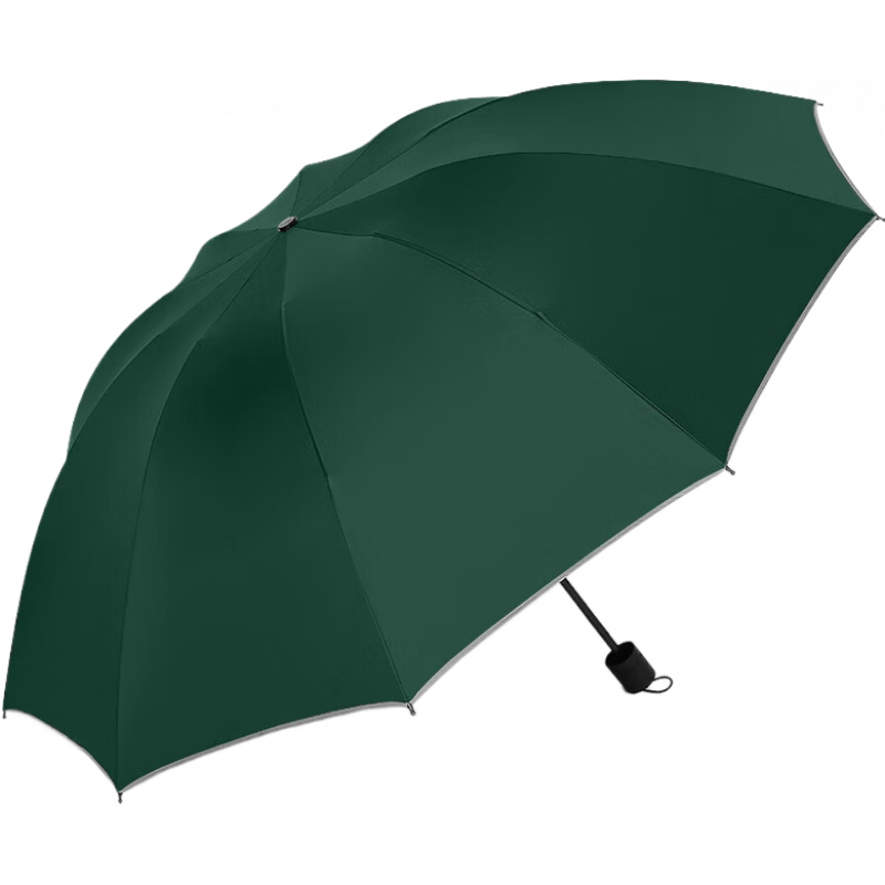 美度（MAYDU）加大版雙人晴雨傘男商務(wù)折疊傘黑膠防曬遮陽(yáng)傘太陽(yáng)傘 墨綠色