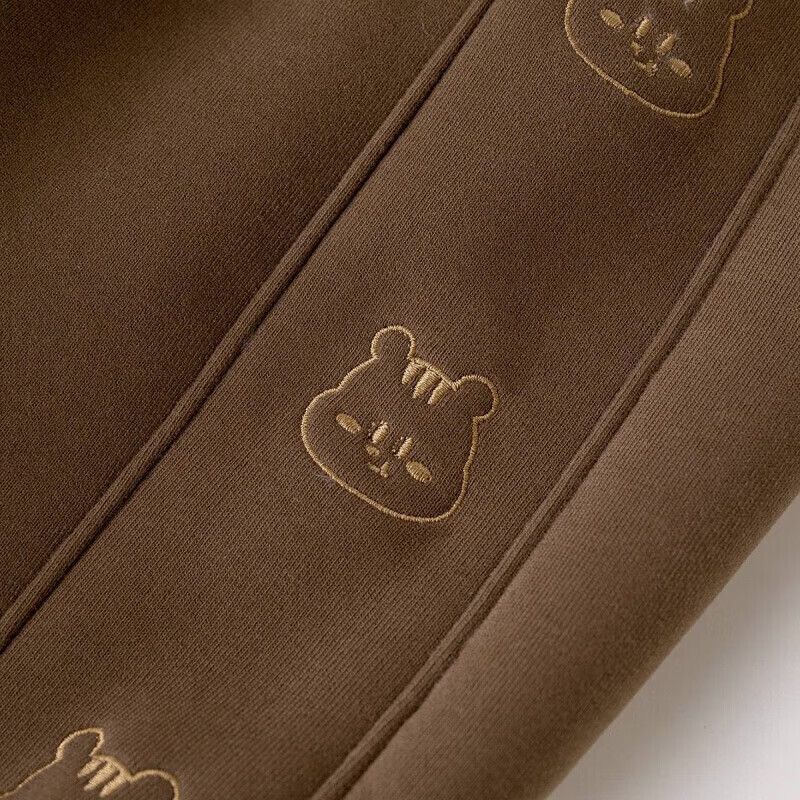 嘟嘟家宝宝裤子冬装儿童运动裤冬季男童长裤洋气女童冬款休闲裤小童童装 深花灰 90