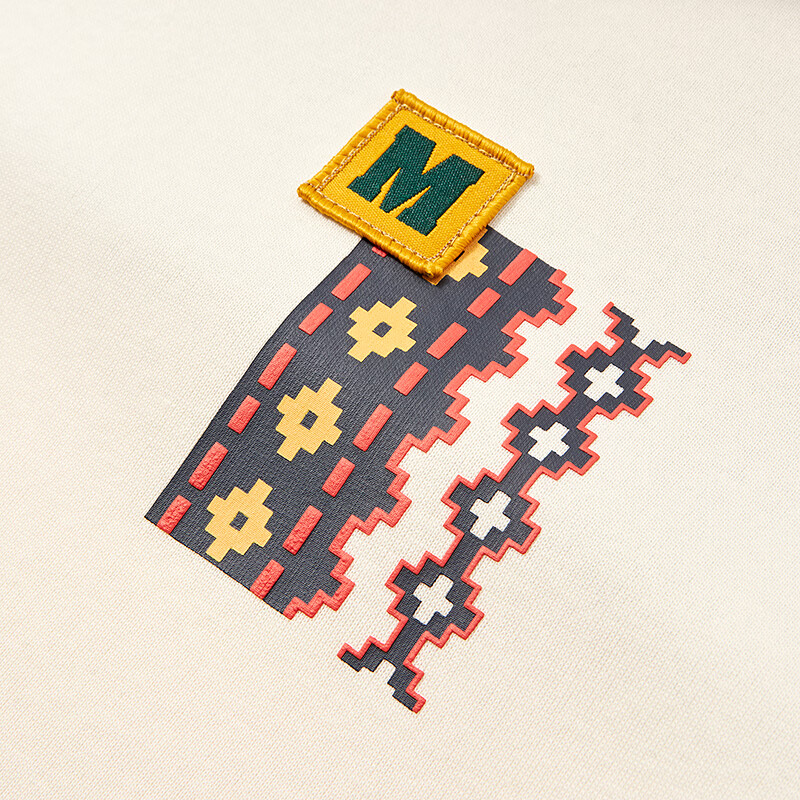 MQD男大童透气宽松运动连帽卫衣藏青