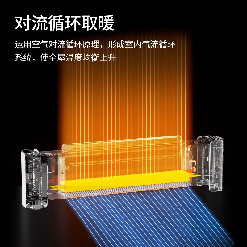 大宇（DAEWOO）石墨烯踢脚线取暖器/电暖器/电暖气/暖气片/烤火炉家用卧室加湿语音防水电暖风净化移动地暖  DY-QN01（石墨烯语音款）