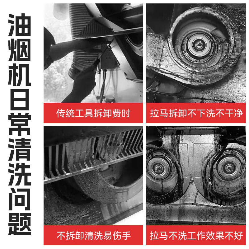牛享【厂家直发】吸油烟机风轮拉马器拆清洗油烟机叶轮风轮拆卸工具拉 油烟机拉马一套+加左右刮刀