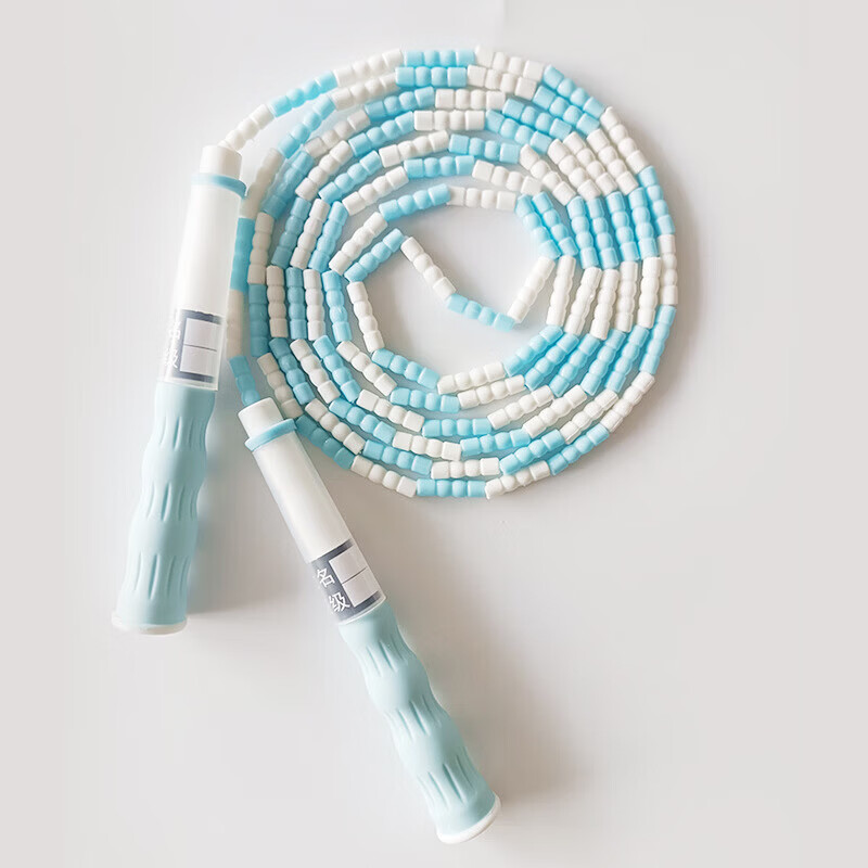 其他【优选好物】新款竹节跳绳儿童初学者训练绳小学生体育用品可调节 少女粉竹节跳绳【2.8m】