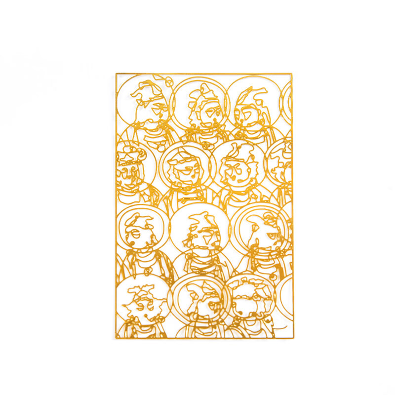 敦煌研究院菩萨海会图 敦煌金属书签礼品 博物馆文创礼品生日礼 菩萨海会图