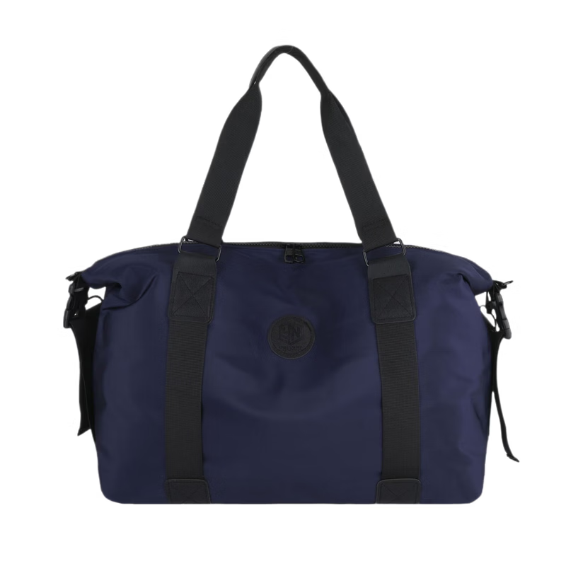 新款男单肩出差旅行包大容量学生逛街购物行李袋女户外健身运动包 黑色