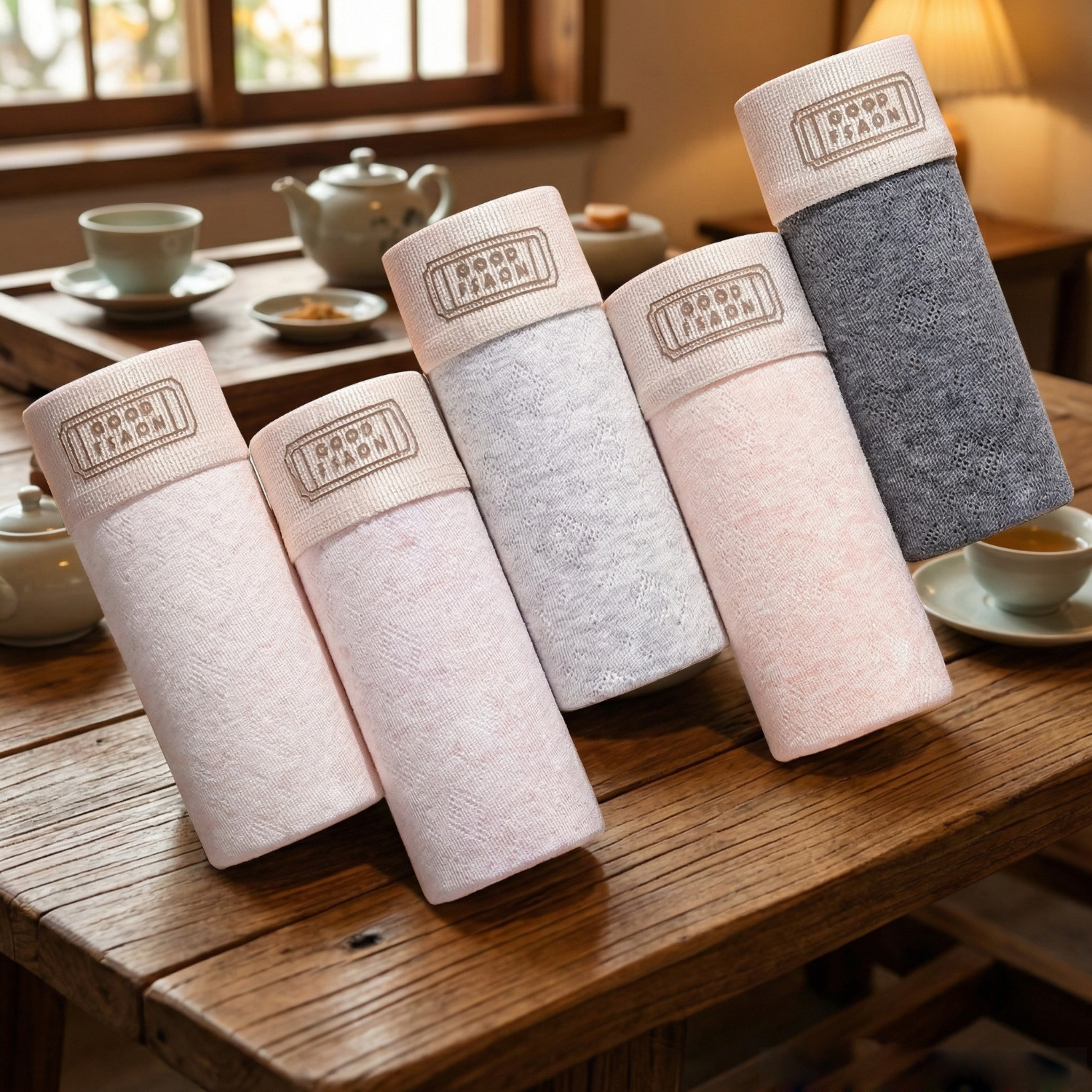 猫人60S男士内裤男100A级抗菌内裆纯棉内裤舒适透气平角裤新疆长绒棉 新疆棉100A抗菌【4条装】深灰+浅紫+浅灰+浅杏 4XL 推荐【160-180斤】