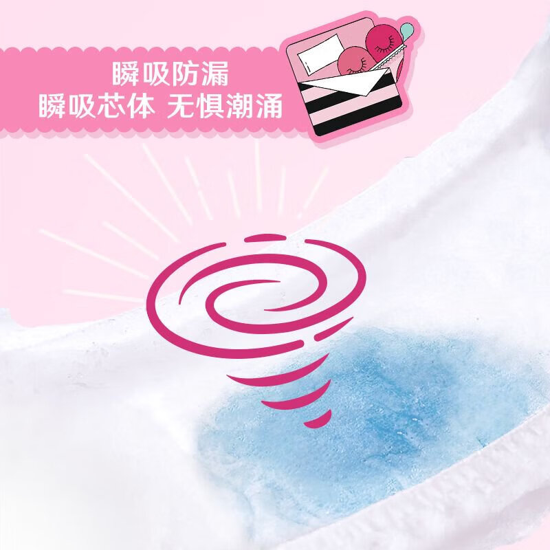 高洁丝均码夜安裤安睡裤安心裤少女裤裤型卫生巾防漏经期裤姨妈巾安全裤 F码-均码 20条 80-110斤