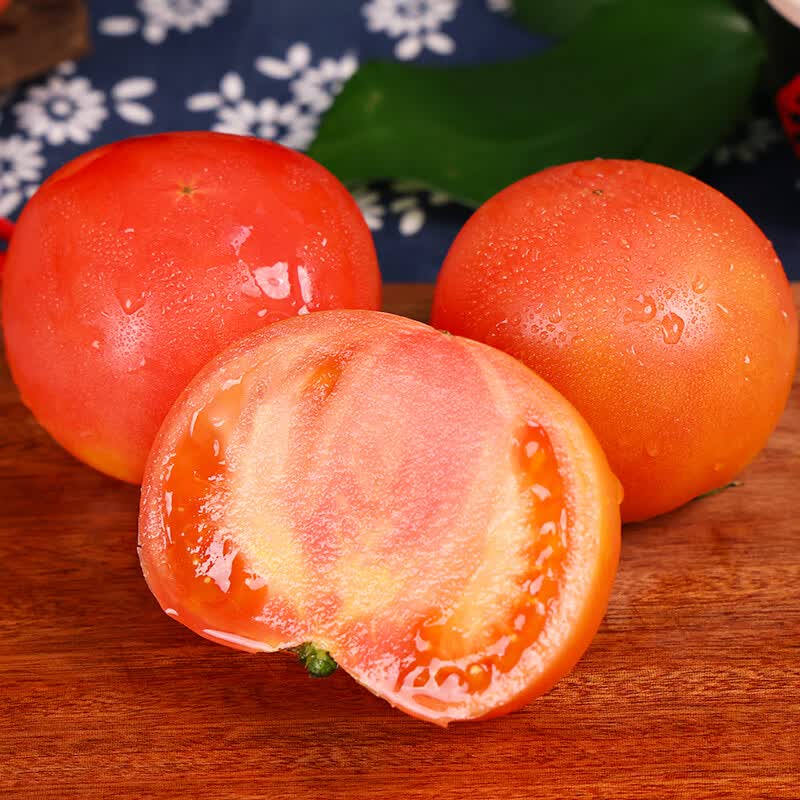 滇鲜生(DIANXIANSHENG)云南新鲜蔬菜西红柿自然成熟多种吃法农家新鲜粉果番茄 新鲜西红柿 5斤 (净重)