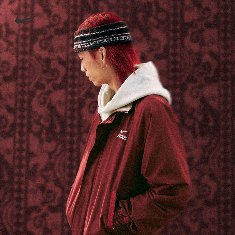 耐克马年限定外套男Nike2026春季新年款本命年红色夹克休闲运动服上衣 IQ3705-613 L 建议135-150斤