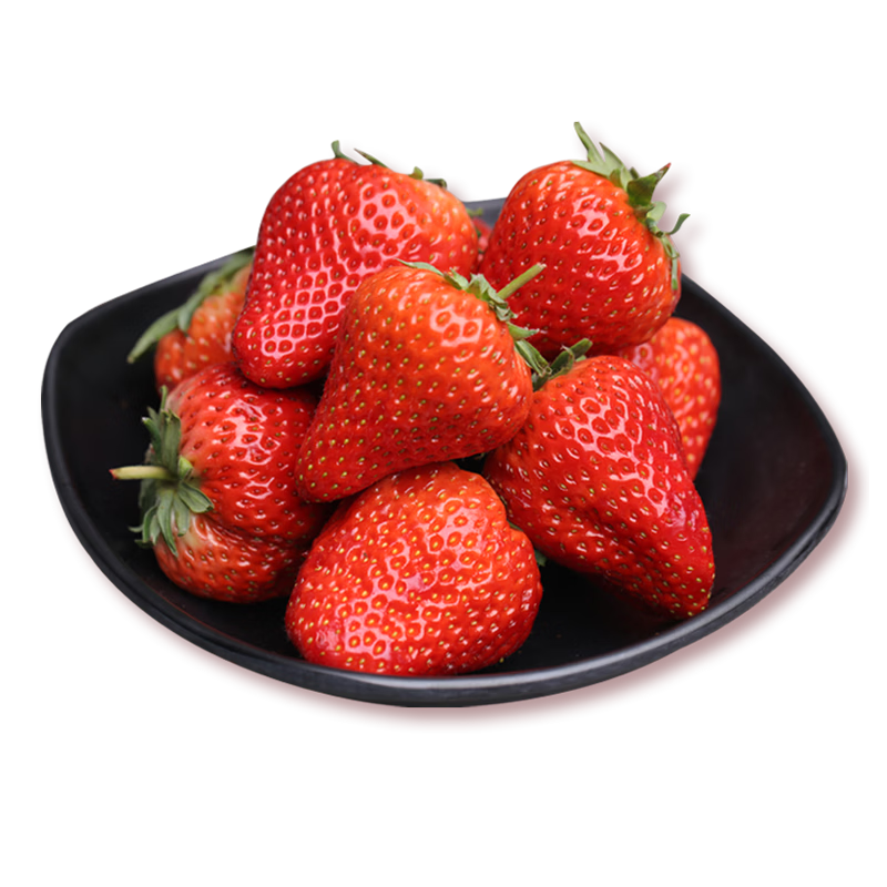 趣尝鲜 安徽长丰99红颜草莓 净重1斤 单果30g+ 生鲜源头直发包邮