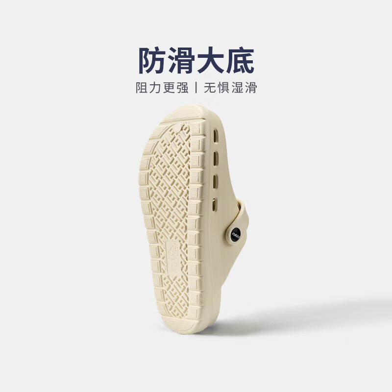 罗敷(Luo Fu)洞洞鞋女外出包头防滑透气简约时尚勃肯凉拖四季外出eva 白色(女款) 41