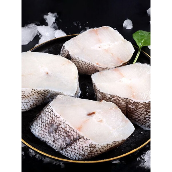 胖东来超市代购同款俄罗斯深海鳕鱼块中段【5斤】片新鲜段排辅食 5包(500g/包)