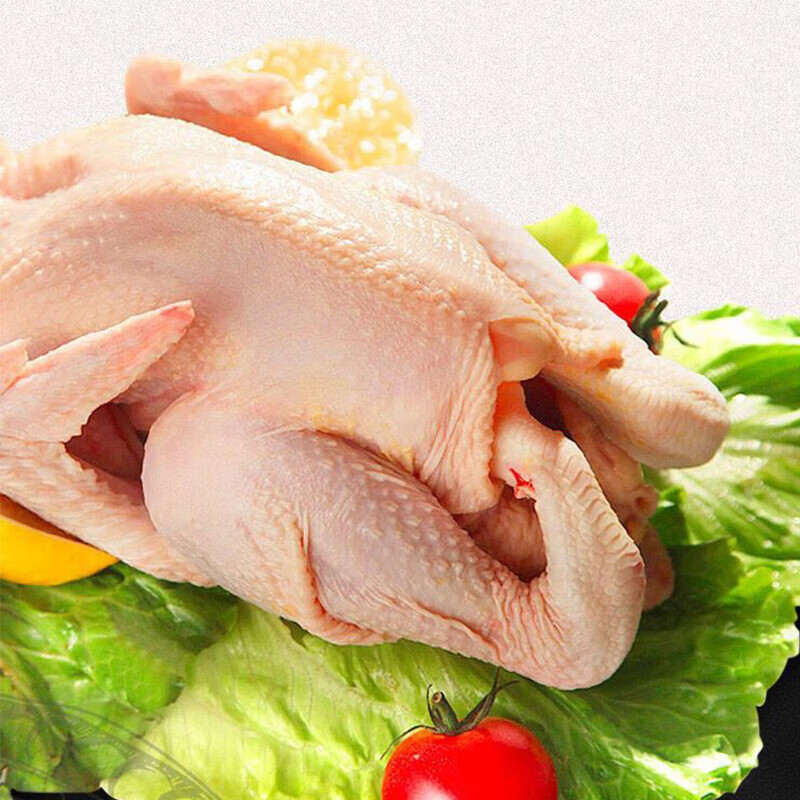 青草家童子鸡3只装 无抗标准谷饲喂养真空净膛生鲜冷冻鸡肉 650g3只装  童子鸡650g*3