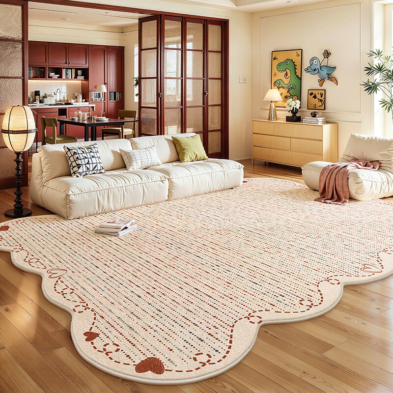 Y U-LIVE红地毯客厅2026新款多巴胺免洗可擦防水地垫沙发轻奢高级感奶 S仿羊绒-夏夜汽水异形 定制请联系客服【享优惠】