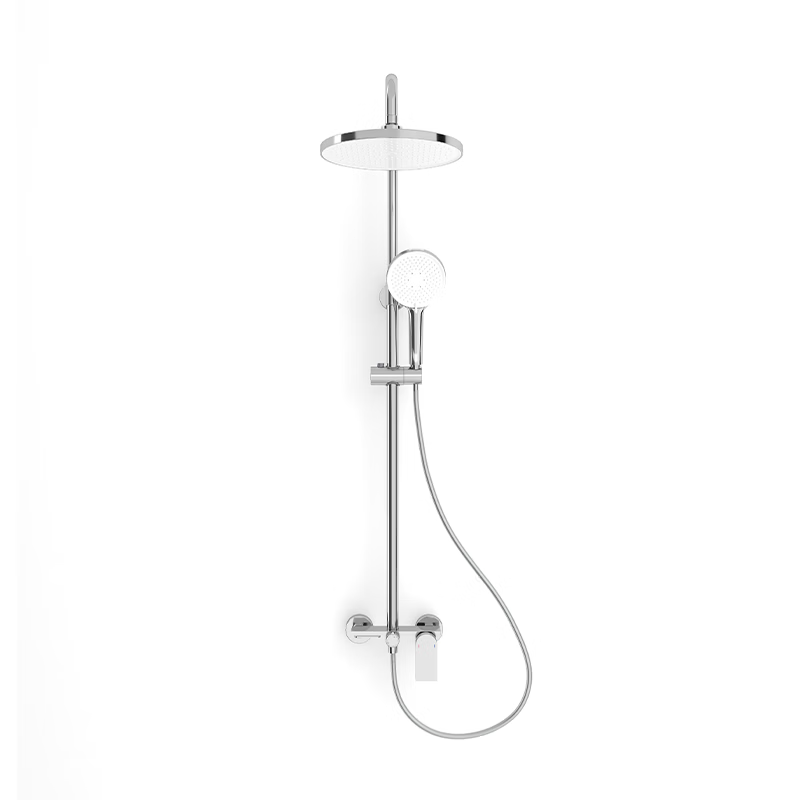 希箭（HOROW）纯铜主体0312系列小平台淋浴花洒O2O（不含安装） 铬色【小置物平台、纯铜主体】