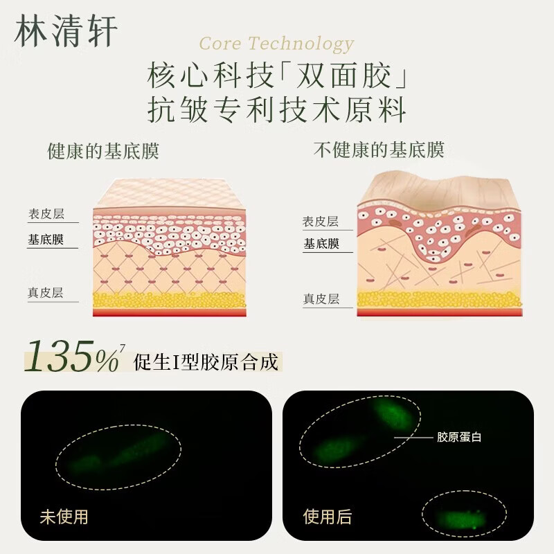 林清轩山茶花多肽抗皱面霜小皇瓶抗皱霜修护淡纹紧致 正装50ml