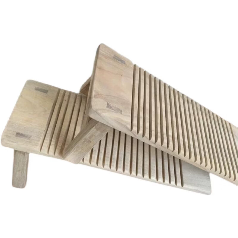 胖东来超市代购同款搓衣板带脚可固定加厚实木大号有脚坐着洗搓板 长57宽24