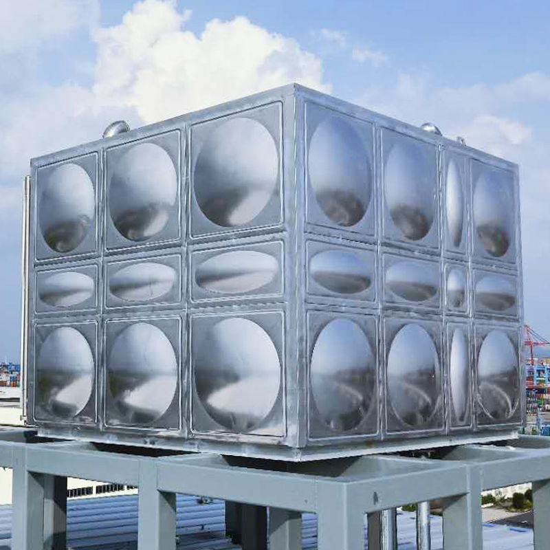 定制304不锈钢消防水箱方形加厚储水箱生活保温水箱户外水箱组合 05