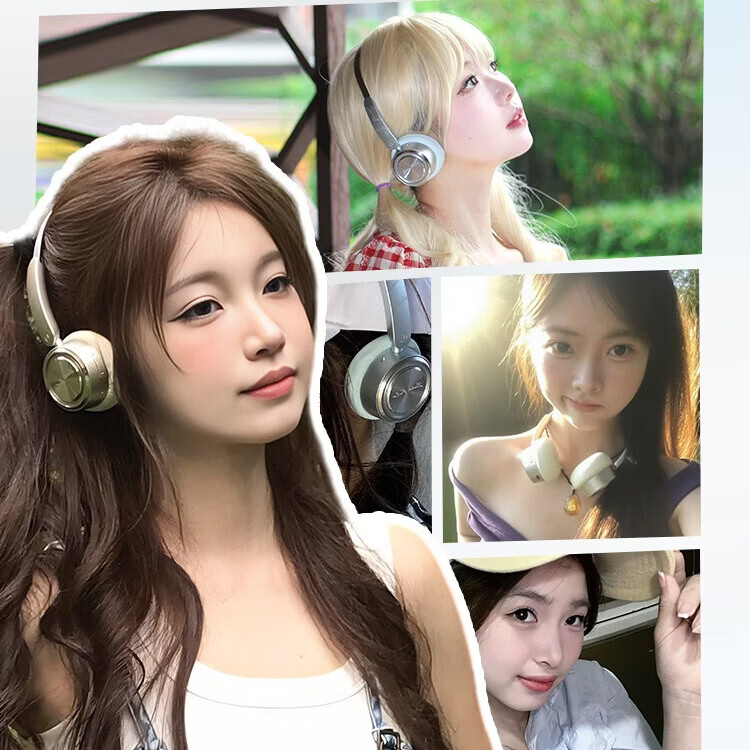 噪动因子ZAODON mini清新小头戴式耳机无线蓝牙女生拍照复古便携小巧礼物 ZAODON mini冰川蓝