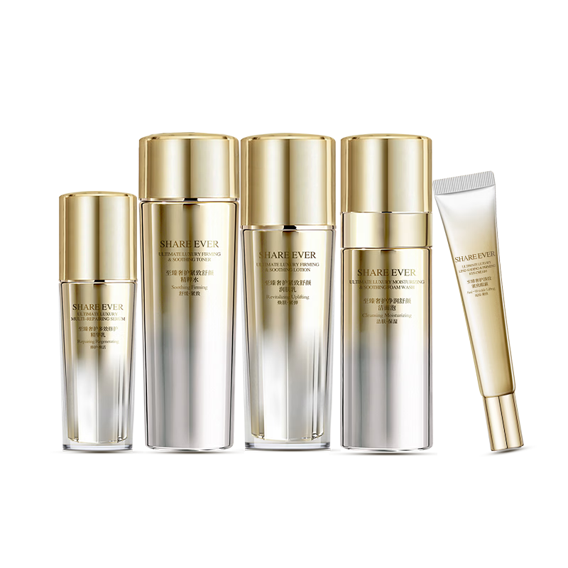 十月天使淡紋抗皺緊致舒緩修護(hù)抗衰老水乳5件套裝備孕婦女護(hù)膚品