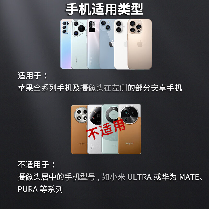 萤火之灯高清直播镜流光镜后置摄像头高清反射镜 直播专用后镜头折射镜 新桌面款-无重影(可自装散热器)
