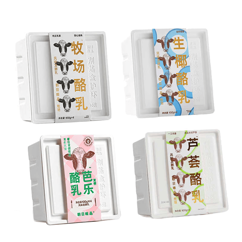 朝日唯品【四种口味各4共16杯】100g*16杯 低温酸奶 源头直发 包邮