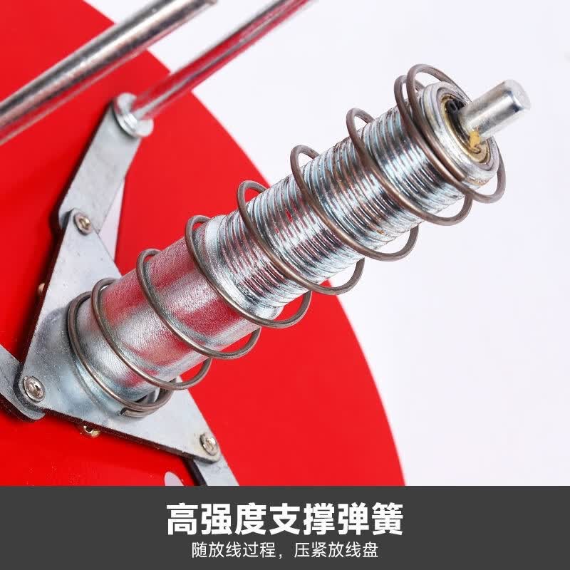 佐之寻放线架放线神器工地电线电缆线放线盘BV线三线多线家装电缆线工具 电线放线架3联(6平方100米一盘)