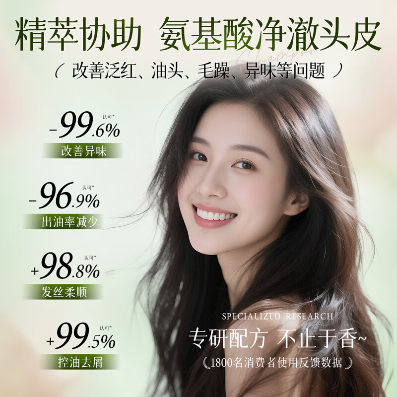 三个魔发匠无花果洗发水控油蓬松去屑洗头膏持久留香柔顺洗发露1000ml男女士