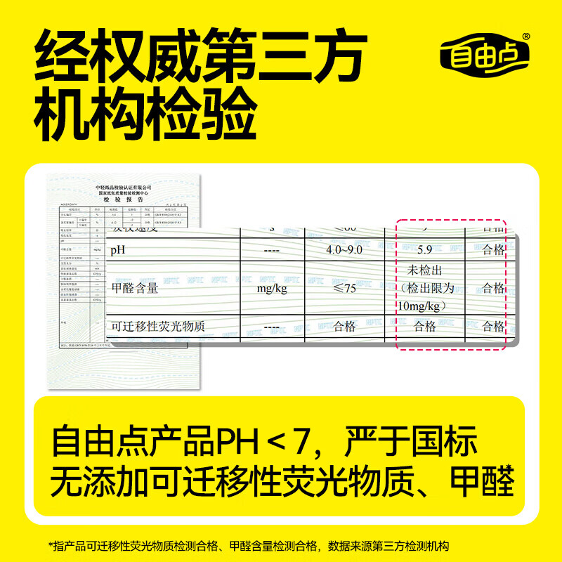 自由点（FREEMORE）有机纯棉卫生巾日夜用组合套装棉柔轻薄透气姨妈巾批发一整箱 240有机纯棉组合47片【含赠】