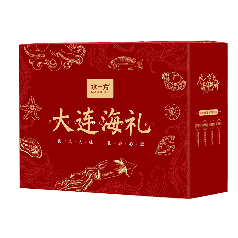 水一方海味暢享禮盒烤魚片魷魚絲大連特產(chǎn)年貨節(jié)伴手禮送禮零食大禮包 暢享海鮮禮盒A款1540g