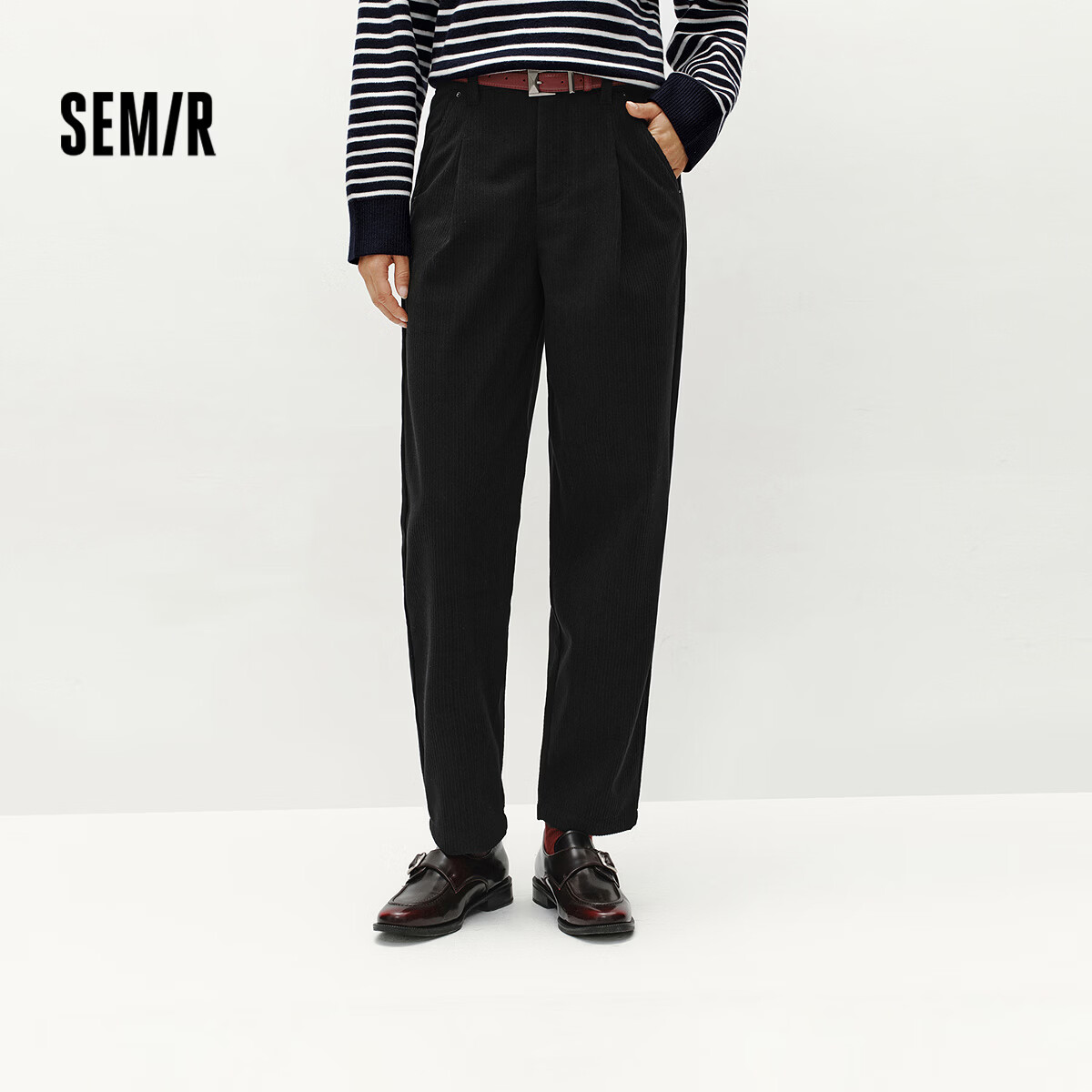 森马（Semir）【休闲裤福袋】休闲裤男长裤冬季时尚裤子百搭潮流裤子休闲裤子 B款（女款）-黑色 XL