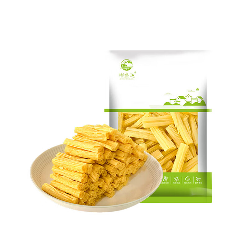 彬盛达无盐粒速泡全干 腐竹干货 豆制品火锅食材 速泡腐竹段250克
