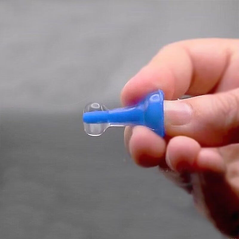 液体耳塞睡眠睡觉超级隔音护耳罩充气硅胶耳堵创意防噪音 蓝色普通耳塞一对 均码