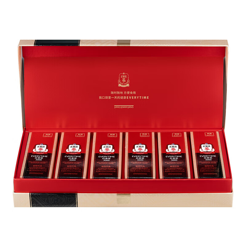 正官庄（korean red ginseng）EVERYTIME植物饮品60包韩国原装健康滋补品礼盒【效期2026年6月】
