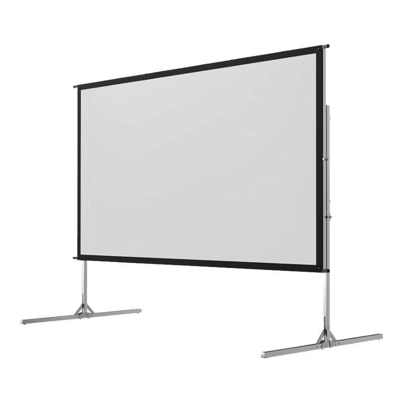艾瑞爾 折疊投影幕布 便攜移動(dòng)帶支架 幕布室內(nèi)戶外使用防風(fēng) 含手提包/航空箱4:3和16:9正投軟幕 100英寸4比3