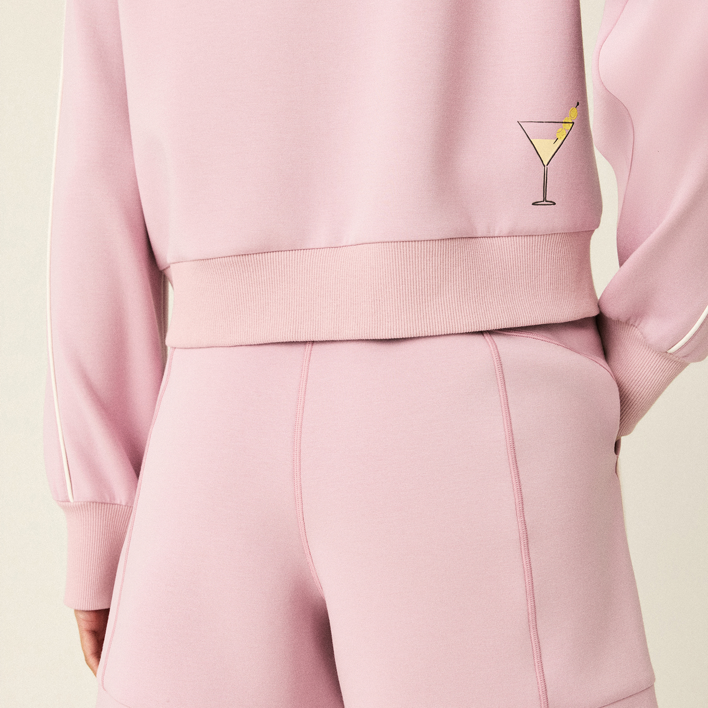 ellesse小贝壳26春季新品网球服显瘦半拉链卫衣运动上衣外套女 粉色【新色上新】 S