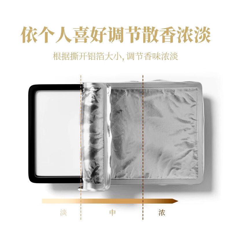 蕉爱车载香薰车用香水车用固体香膏 香砖隐藏式除味清大容量香膏  方砖香膏-栀子花（3盒装)