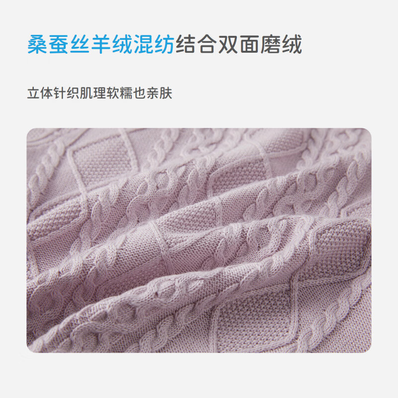 丽婴房儿童针织毛衣学院风女童针织开衫春季上衣2026春新品 淡紫 130 cm