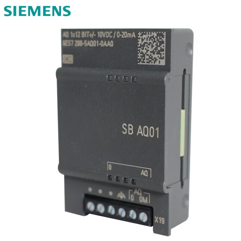 西门子(SIEMENS)(海外)PLC可编程控制器 S7-200 SMART 信号板 SB AQ01 模拟量扩展信号板 1路模拟量输出 6ES72885AQ010AA0