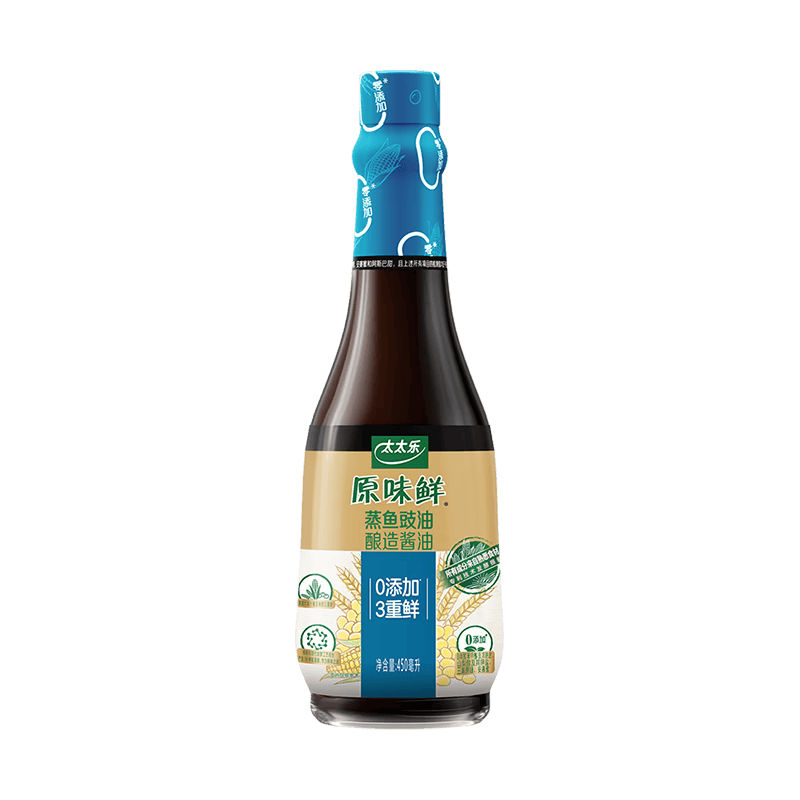 太太乐特级酱油 原味鲜系列 蒸鱼豉油450ml【特级酱油】0添加 蒸鱼白灼