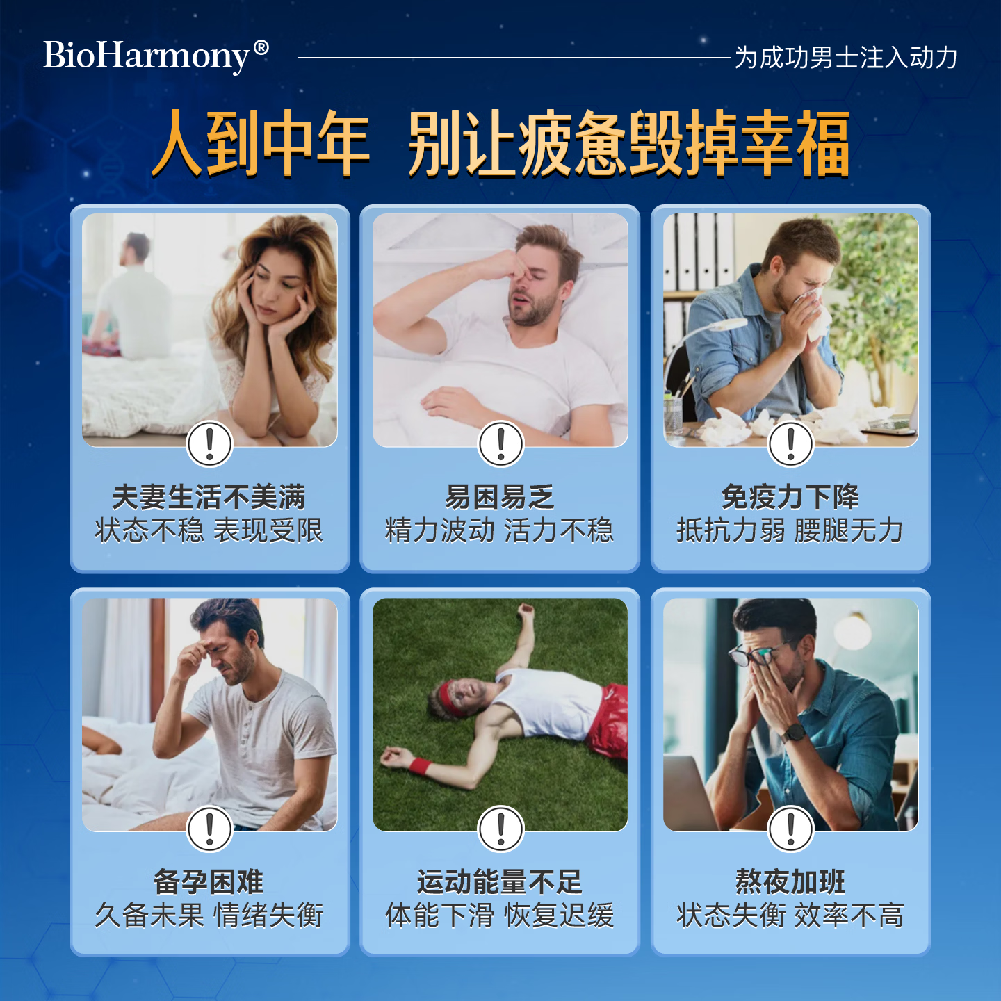 BioHarmony 行萬里男士活力套装黑玛咖牡蛎精肽淫羊藿瓜氨酸东革阿里补肾精力补品药 男士活力套装*3