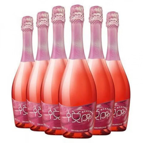 长城(GreatWall)【长城】悦POP(悦泡泡)桃红起泡葡萄酒 整箱750ml*6瓶低度甜酒原 750ml6瓶