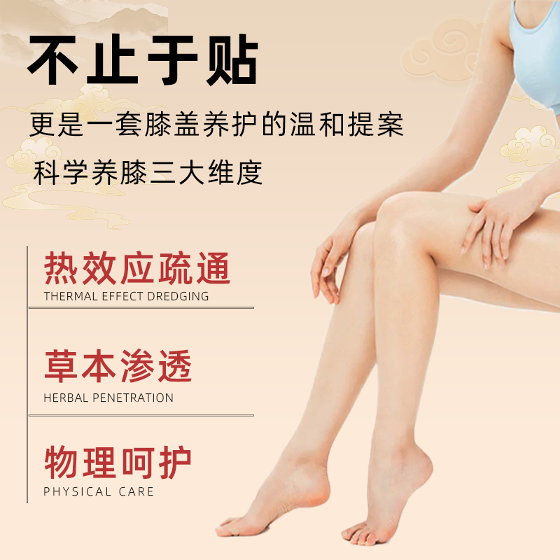 恩煕王氏艾草膝盖贴中老年膝关节半月板草本生姜热敷全身疼痛专用艾灸贴 艾灸贴 五盒