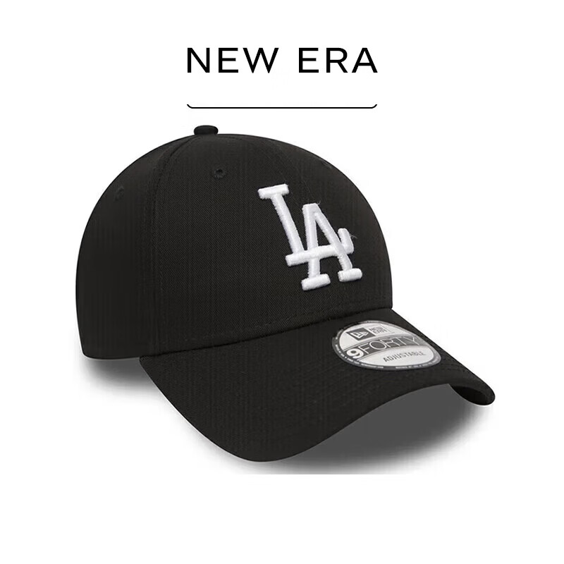 NEW ERA纽亦华MLB系列明星同款男女款刺绣棒球帽遮阳帽黑色