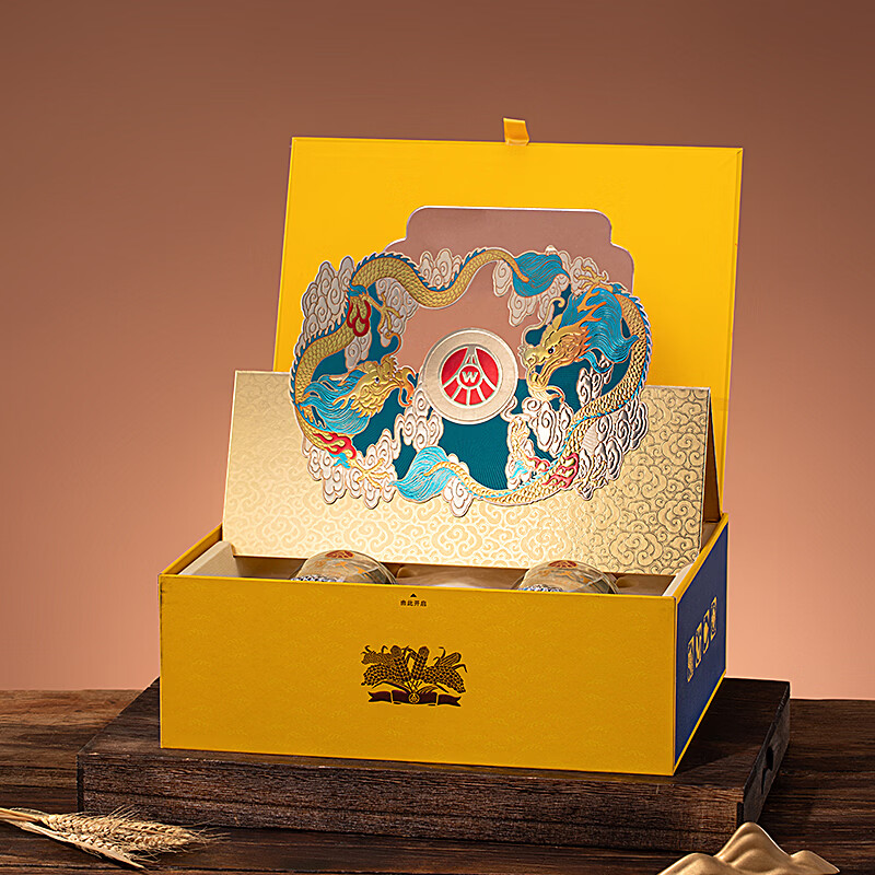 五粮浓香五粮液股份有限公司出品一尊天下 52度浓香型白酒礼盒 婚宴喜酒  52度 500mL 2瓶 一尊天下盛世佳品