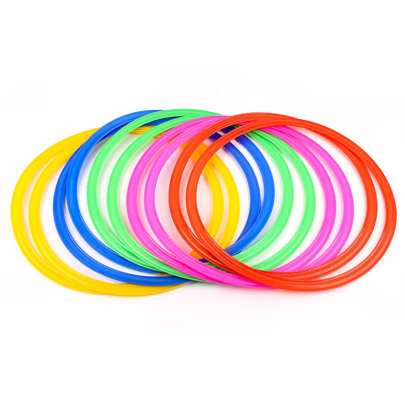 卓越优趣青蛙跳儿童跳跳杆小孩平衡感统训练器材运动蹦蹦跳弹跳器助长玩具 跳圈圈28厘米【10圈10扣】