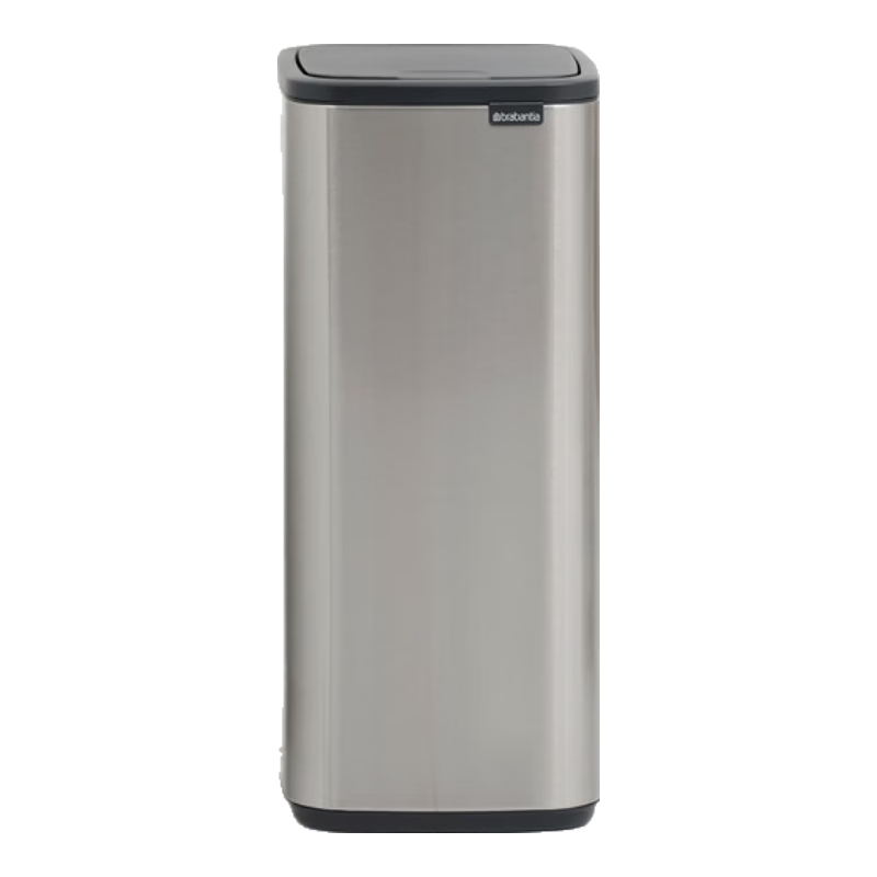 Brabantia柏賓士BO方型腳踏桶家用臥室垃圾桶廚房浴室衛(wèi)生桶客廳按壓垃圾桶 Bo方型按壓桶防指紋啞光鋼30升-238246