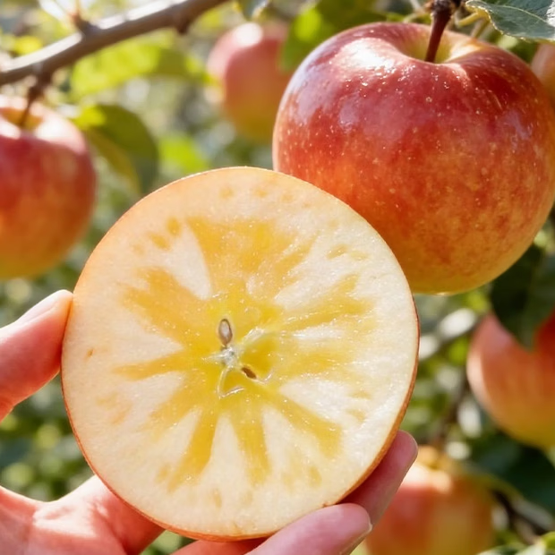 新疆阿克苏冰糖心苹果脆甜多汁无渣整箱装送礼优选 新果 顺丰包邮 带箱10斤单果85mm+净重8.5斤